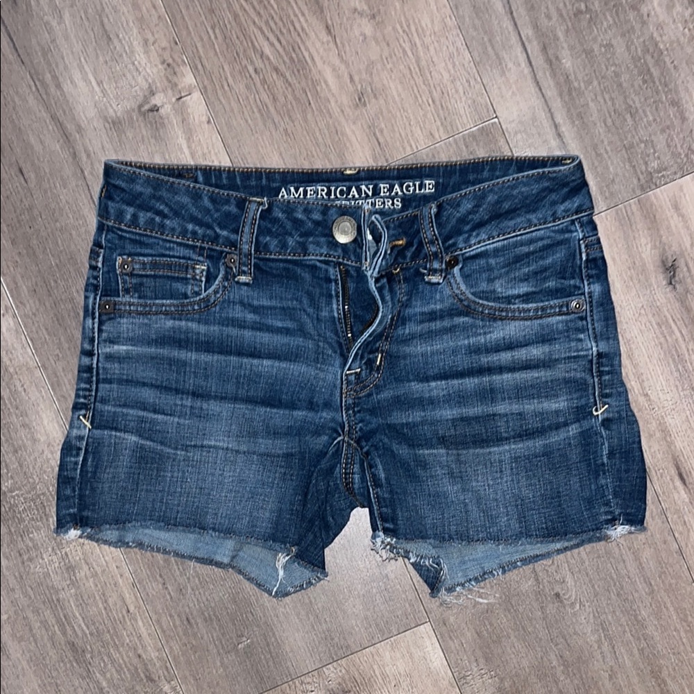 American Eagle Outfitters Dark Blue Jean Shorts